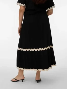 Vmcjenna lange rok met middelhoge taille