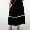 Vmcjenna lange rok met middelhoge taille