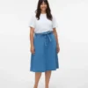 Vmcjolene midi-rok met hoge taille