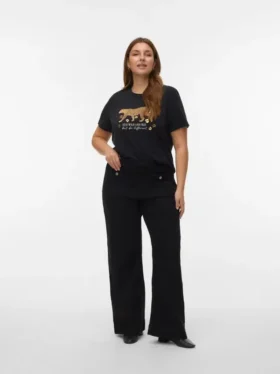 Vmckayla-jeans met hoge taille en wijde pijpen
