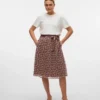 Vmclementine midi-rok met hoge taille