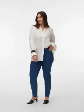 Vmclusia jeans met hoge taille en slanke pasvorm