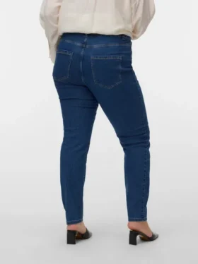 Vmclusia jeans met hoge taille en slanke pasvorm