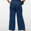 Vmclusia-Jeans met hoge taille en wijde pijpen