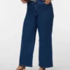 Vmclusia-Jeans met hoge taille en wijde pijpen