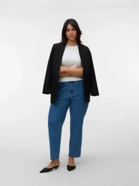 Vmclusia Mom-fit jeans met hoge taille