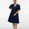 Vmcmelaney midi-jurk
