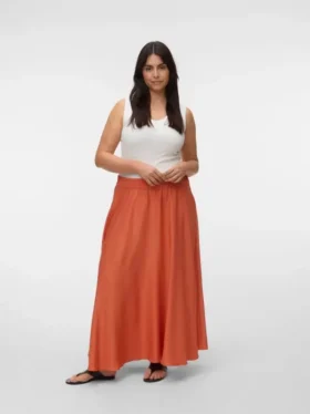 Vmcmira lange rok met middelhoge taille