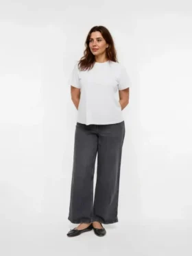 Vmcmira Mid Rise Wide Fit – Cropped Jeans
