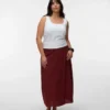 Vmcmymilo midi-rok met hoge taille