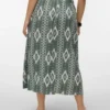 Vmcmymilo midi-rok met hoge taille