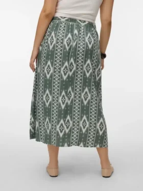 Vmcmymilo midi-rok met hoge taille