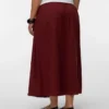 Vmcmymilo midi-rok met hoge taille