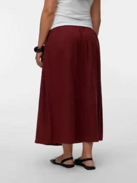 Vmcmymilo midi-rok met hoge taille