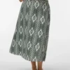 Vmcmymilo midi-rok met hoge taille