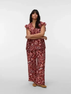 Vmcnellie-broek met hoge taille