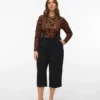 Vmcoco-broek met middelhoge taille