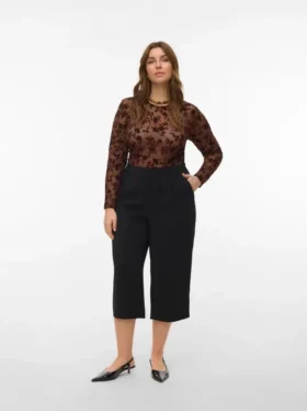 Vmcoco-broek met middelhoge taille