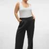 Vmcsilje-broek met middelhoge taille