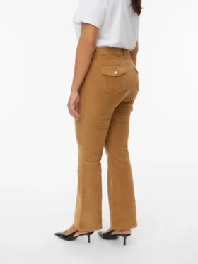 Vmcsiri corduroybroek met middelhoge taille