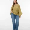 Vmcstellastretch-Jeans met middelhoge taille en wijde pijpen