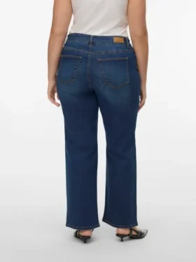 Vmcstellastretch-Jeans met middelhoge taille en wijde pijpen