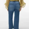 Vmcstellastretch-Jeans met middelhoge taille en wijde pijpen