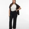 Vmctessa-Jeans met hoge taille en wijde pijpen