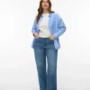 Vmctessa-Jeans met hoge taille en wijde pijpen