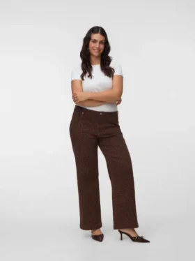 Vmctessa-Jeans met hoge taille en wijde pijpen