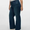 Vmctessa-Jeans met hoge taille en wijde pijpen
