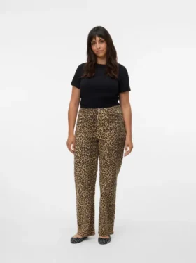Vmctessa-Jeans met hoge taille en wijde pijpen