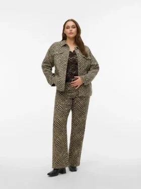 Vmctessa-Jeans met hoge taille en wijde pijpen