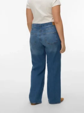 Vmctessa-Jeans met hoge taille en wijde pijpen