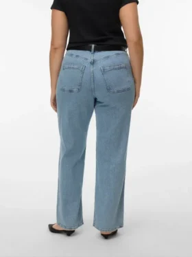Vmctessa-Jeans met hoge taille en wijde pijpen