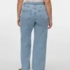 Vmctessa-Jeans met hoge taille en wijde pijpen