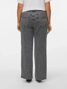 Vmctessa-Jeans met hoge taille en wijde pijpen