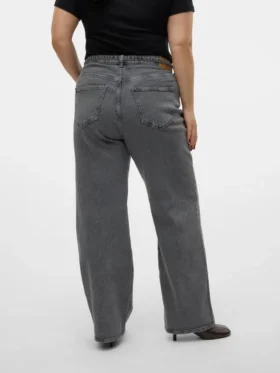 Vmctessa-Jeans met hoge taille en wijde pijpen