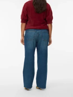 Vmctessa-Jeans met hoge taille en wijde pijpen