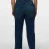 Vmctessa-Jeans met hoge taille en wijde pijpen