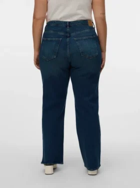 Vmctessa-Jeans met hoge taille en wijde pijpen