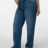 Vmctessa-Jeans met hoge taille en wijde pijpen