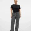 Vmctessa-Jeans met hoge taille en wijde pijpen