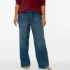 Vmctessa-Jeans met hoge taille en wijde pijpen