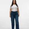 Vmctessa-Jeans met hoge taille en wijde pijpen