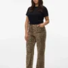 Vmctessa-Jeans met hoge taille en wijde pijpen