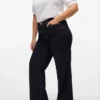 Vmctessa-Jeans met hoge taille en wijde pijpen