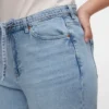 Vmctessa-Jeans met hoge taille en wijde pijpen