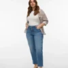 Vmctessa-Stretch High Rise Mom Fit-Jeans