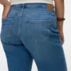 Vmctessa-Stretch jeans met hoge taille en wijde pijpen